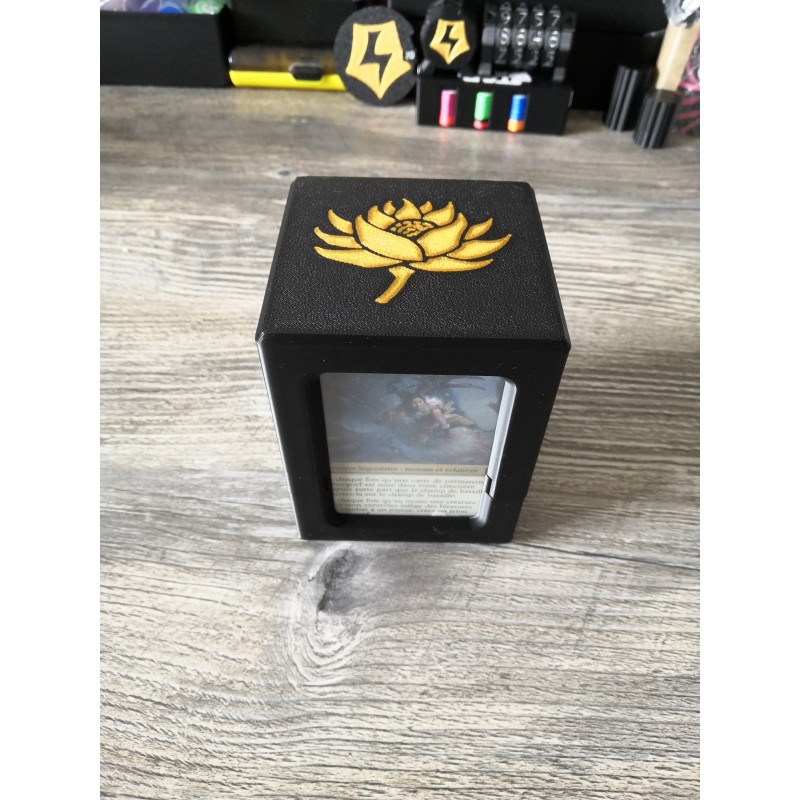 Caja mazo comandante 100 cartas - Logotipo Lotus - Magic the gathering