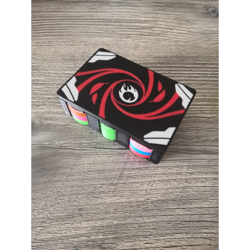 Schachtel mit 43 kartengroßen Chips / Version Bravos - TCG Altered