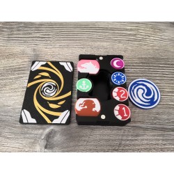 Doos met 43 lopers ter grootte van een kaart / Zwart met gouden versie - TCG Altered