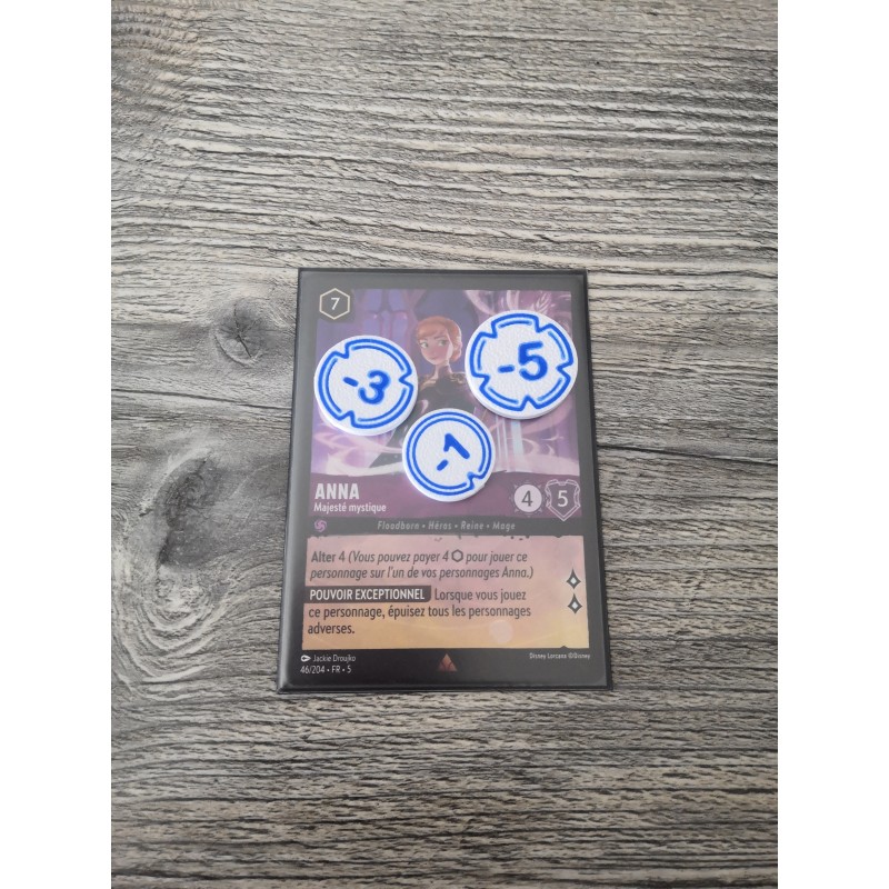 Lot de 30 jetons de dégâts blanc et bleu - Lorcana