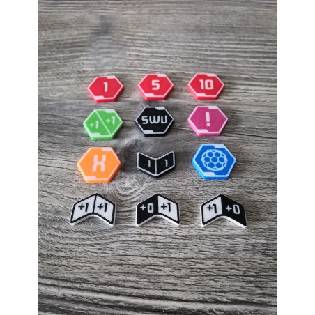 Lot de 58 jetons pour le jeu de carte Star Wars Unlimited