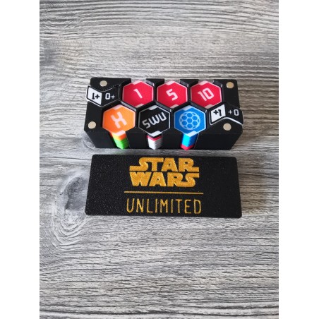 Lot de 58 jetons avec boite de rangement - Star Wars Unlimited