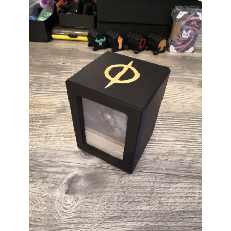 Deck box commander 100 cards - Phyrexian logo - Magic the gathering