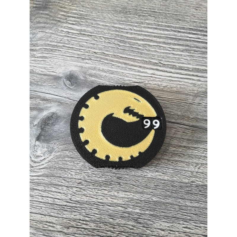 Halbautomatischer Befehlszähler von 0 bis 99 mit Tyraniden-Logo – Warhammer
