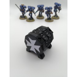 Compteur de commandement 0-99 version Premium compatible wargame style Warhammer / Black Templars