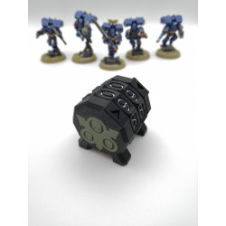 Compteur de commandement 0-99 version Premium compatible wargame style Warhammer / Death Guard