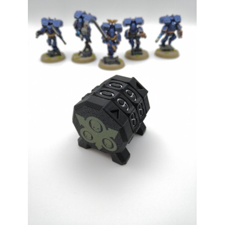 Compteur de commandement 0-99 version Premium compatible wargame style Warhammer / Death Guard