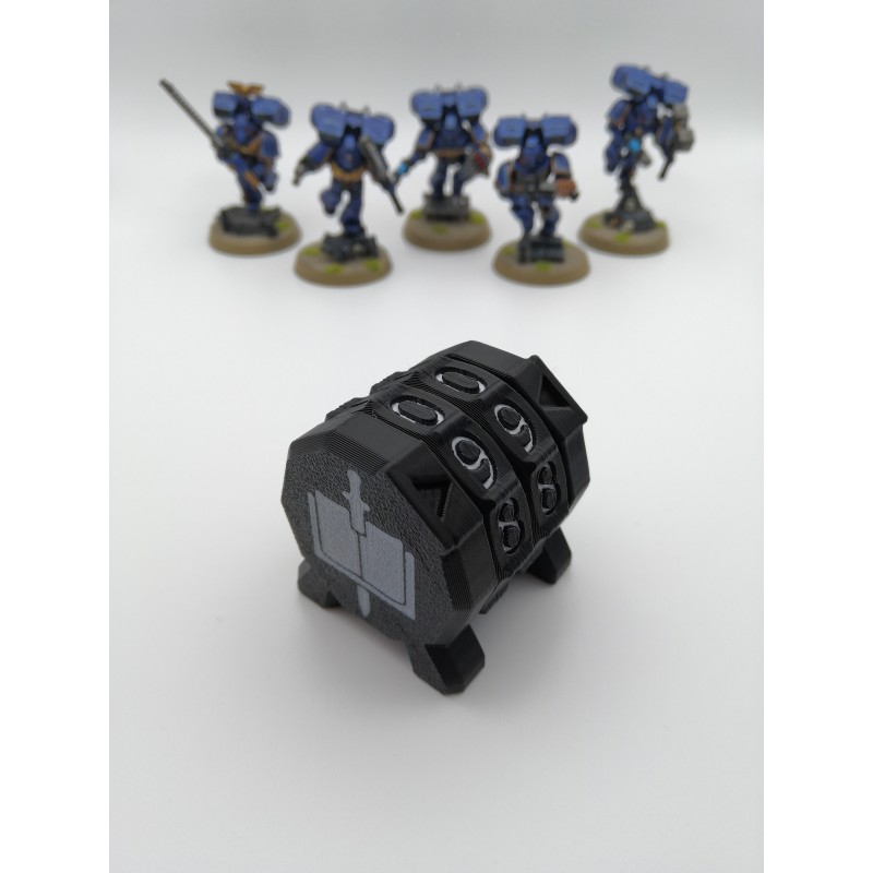Contador de mando 0-99, versión Premium, compatible con juegos de guerra al estilo Warhammer / Grey Knights