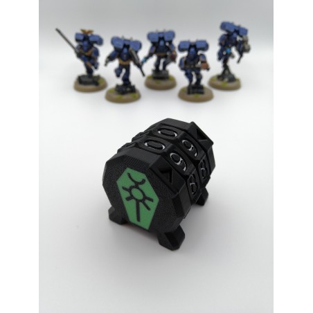 Compteur de commandement 0-99 version Premium compatible wargame style Warhammer / Necron