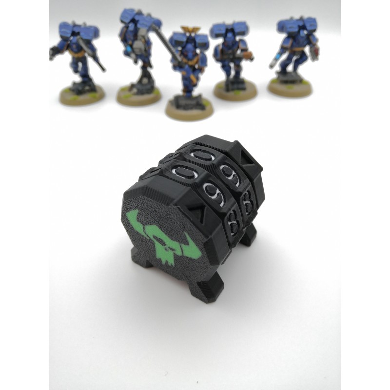 Contador de mando 0-99, versión Premium, compatible con juegos de guerra al estilo Warhammer / Orkos
