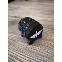 Contatore di comando 0-99, versione Premium, compatibile con wargame in stile Warhammer / Logo Space Marine