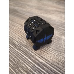 Bevelsteller 0-99, Premium-versie, geschikt voor wargames in Warhammer-stijl / Space Marine-logo