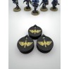 3 mini-tellers van 0 tot 14 levens/verwondingen, compatibel met Warhammer Space Marine