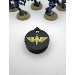 3 Mini-Zähler (0 bis 14 Leben/Verletzungen), kompatibel mit Warhammer Space Marine