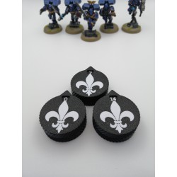 3 mini counters (0–14 lives/wounds), compatible with Warhammer Adepta Sororitas