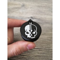 3 mini counters (0–14 lives/wounds), compatible with Warhammer Skull