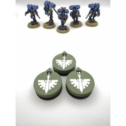 3 mini compteurs 0 à 14 vie / blessure compatible Warhammer Dark Angels