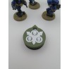 3 mini contatori da 0 a 14 punti vita/ferite, compatibili con Warhammer Death Guard