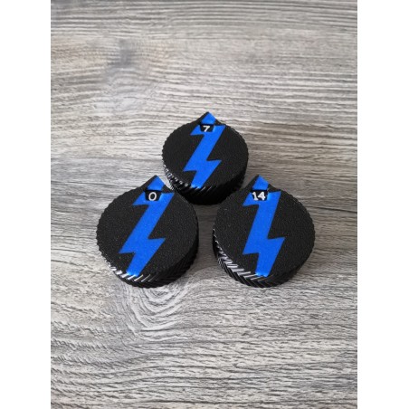 3 Mini-Zähler (0 bis 14 Leben/Verletzungen), kompatibel mit Warhammer Eclair