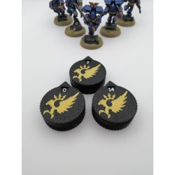 3 mini compteurs 0 à 14 vie / blessure compatible Warhammer Emperor Children