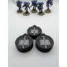 3 Mini-Zähler (0 bis 14 Leben/Verletzungen), kompatibel mit Warhammer Grey Knights