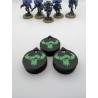 3 mini counters (0–14 lives/wounds), compatible with Warhammer Orks