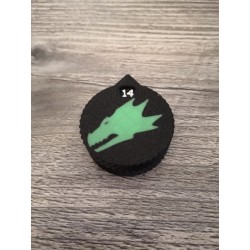 3 mini contatori da 0 a 14 punti vita/ferite, compatibili con Warhammer Salamanders